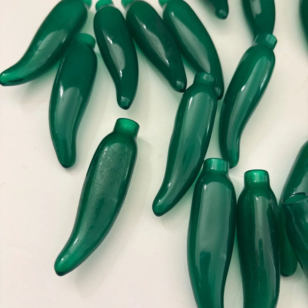 Vintage Green Chili Pepper Light Covers Jalapeno Party Decor Set 20pc
